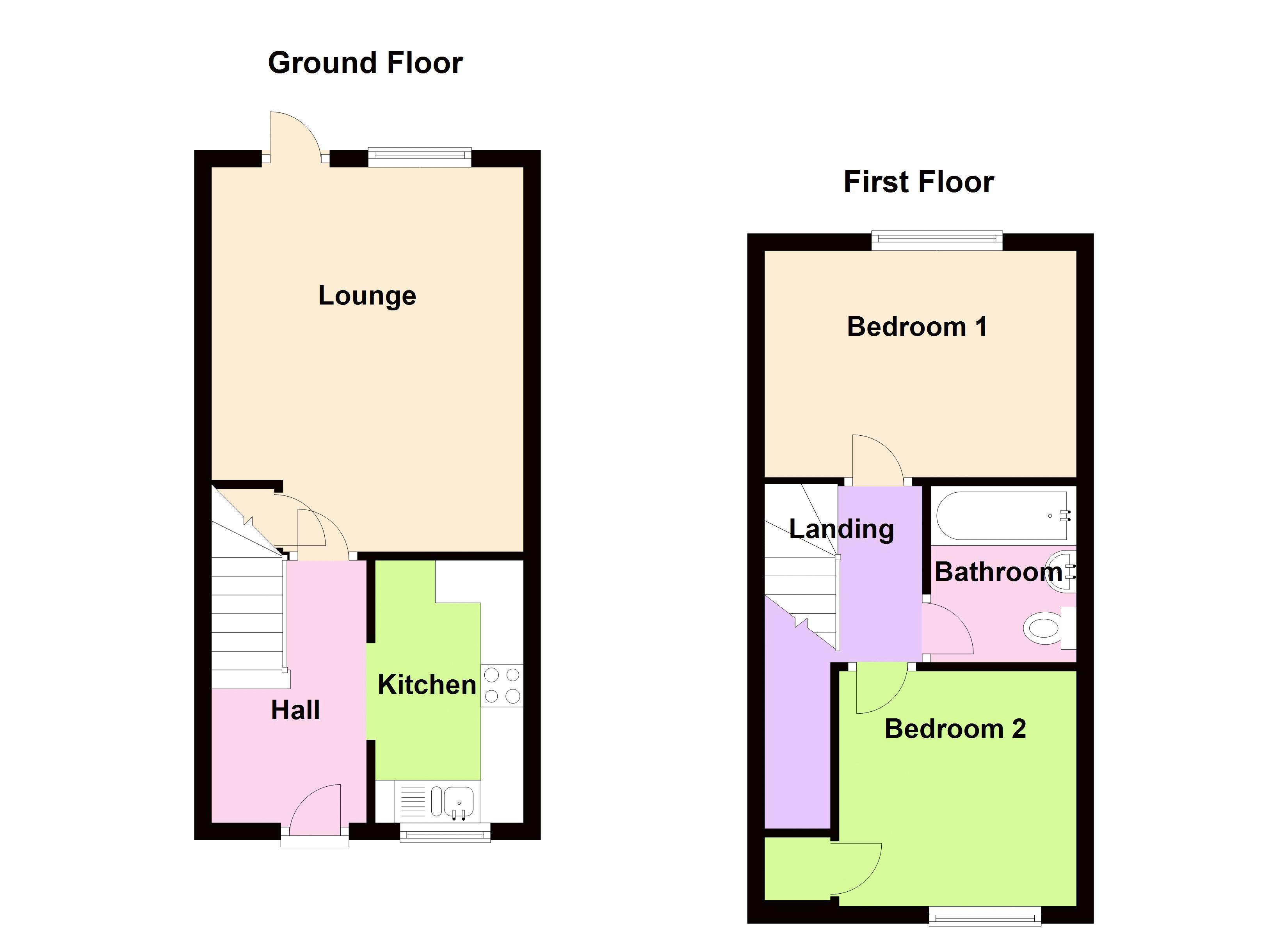 2 Bedrooms Terraced house to rent in Seymour Court, Trowbridge BA14