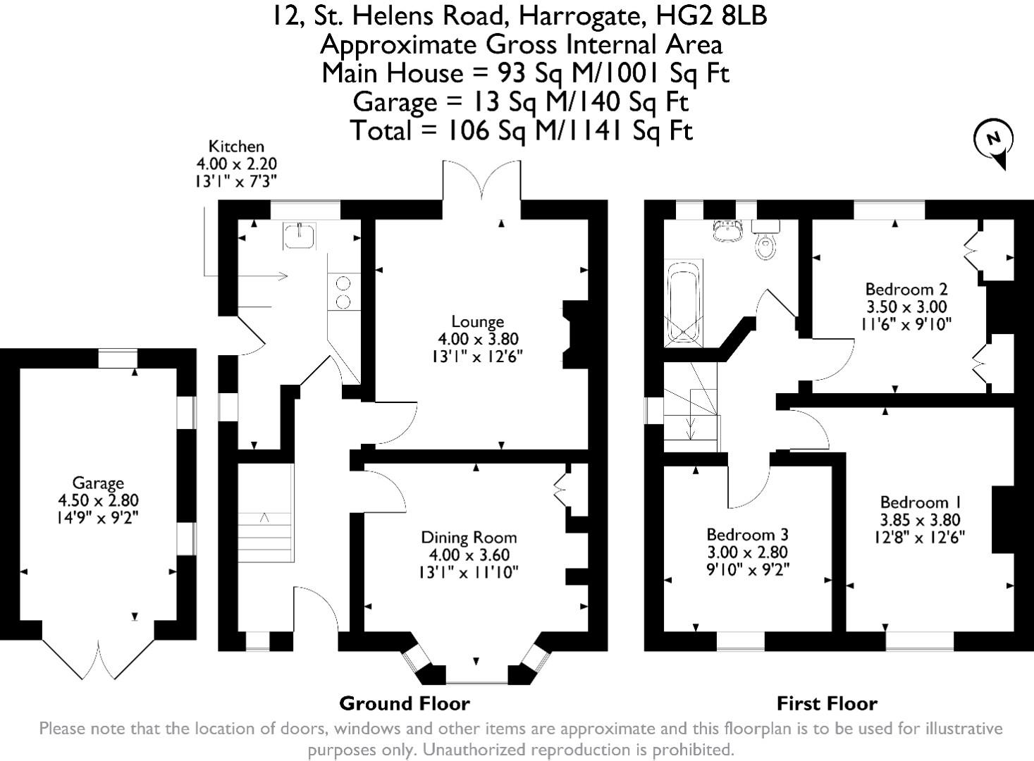 12, St. Helens Road, Harrogate floorplan