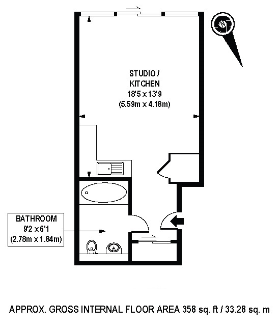 79, Oswald Building, London floorplan