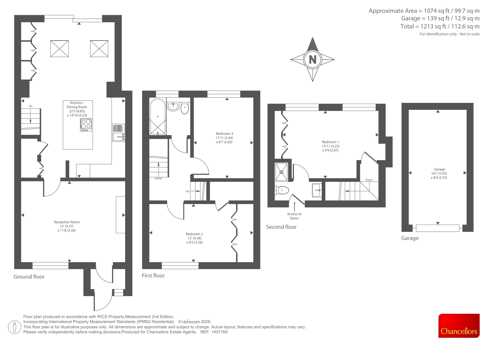3 BROOKSIDE CLOSE, Brookside Close, Tiddington, Tiddington floorplan