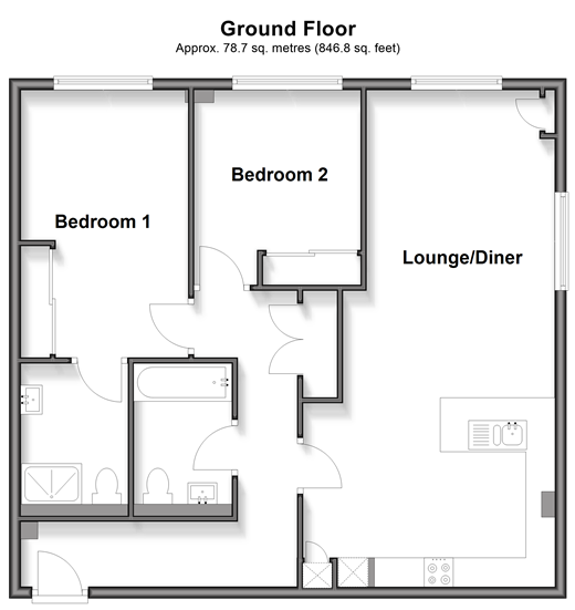 Wraik Hill, Whitstable floorplan