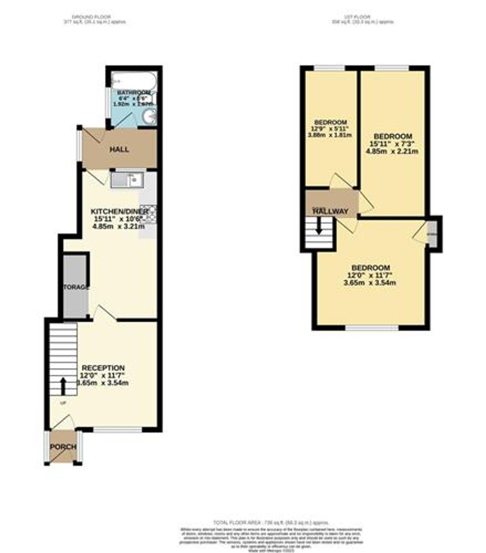 38 Greenland Road, Ebbw Vale floorplan