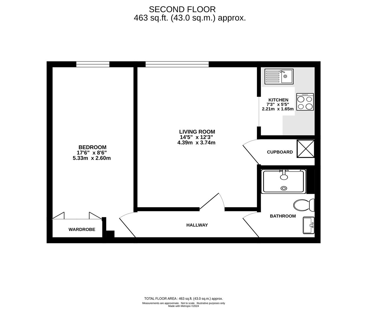 59 Homehurst House, Sawyers Hall Lane, Brentwood floorplan