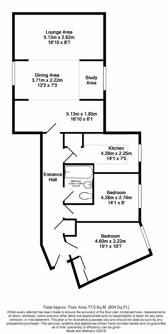 Mitre Court, Railway Street, Hertford SG14, 2 bedroom flat for sale