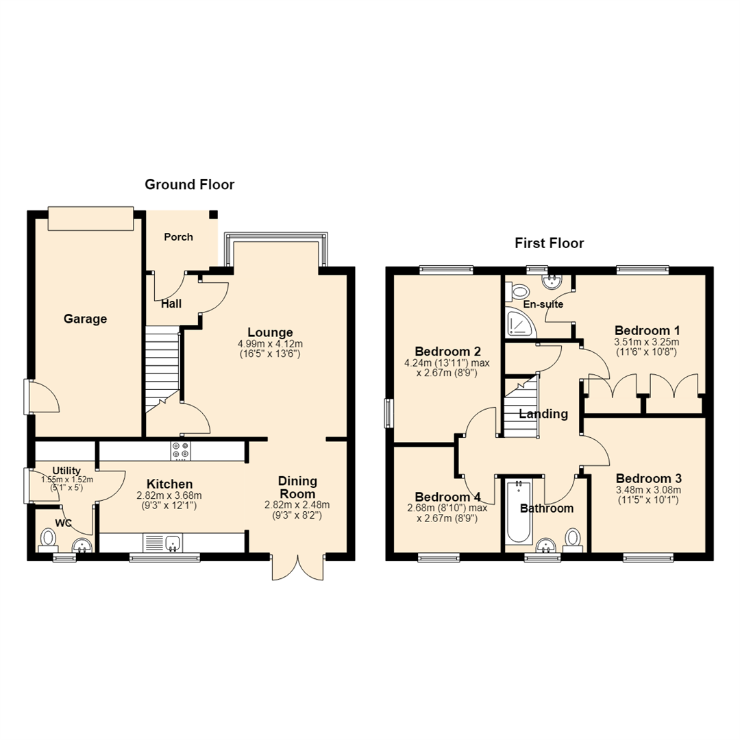 83, Kestrel Avenue, Hull floorplan