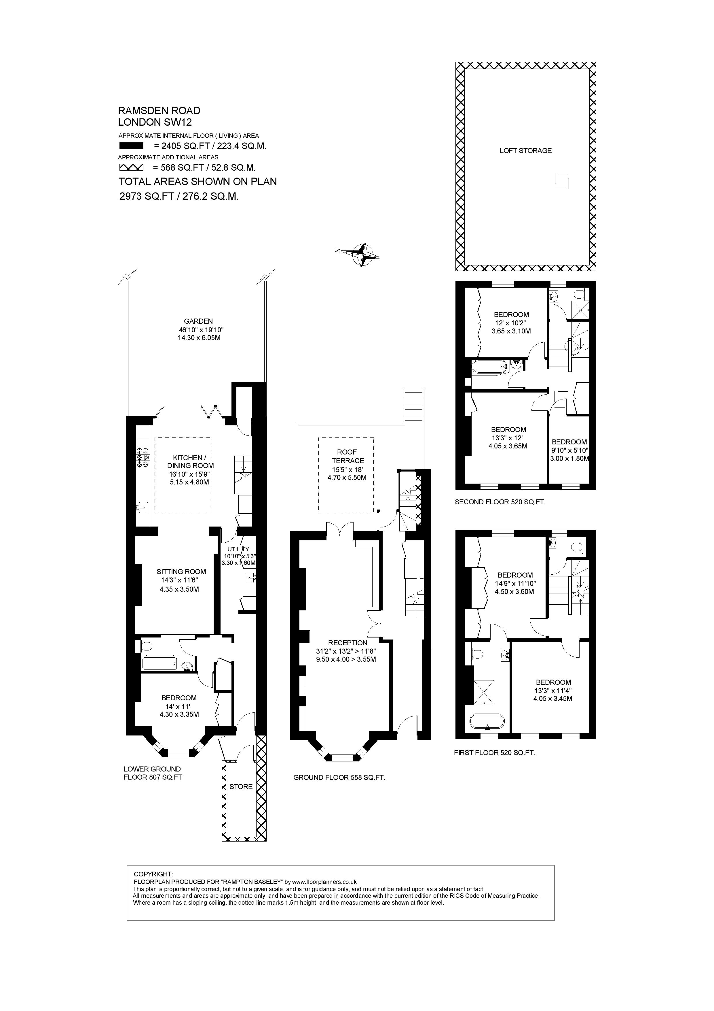 44, Ramsden Road, London floorplan