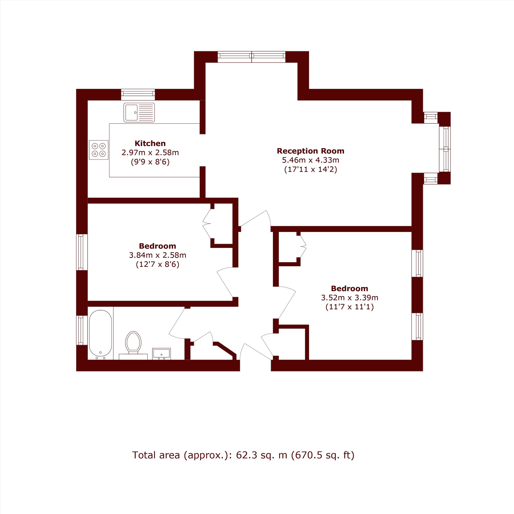 22, Batson Street, London floorplan