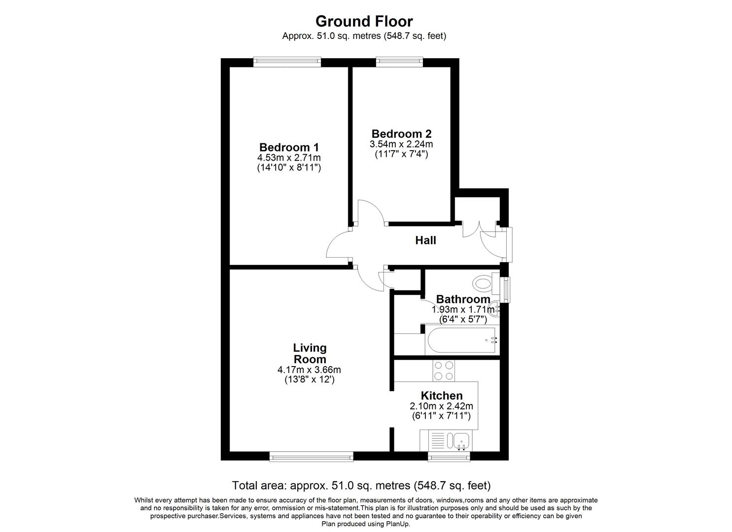 21, Holly Walk, Radstock floorplan