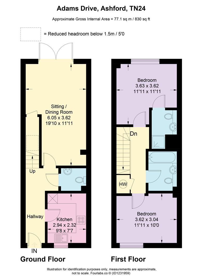 72 Adams Drive, Willesborough, Ashford floorplan