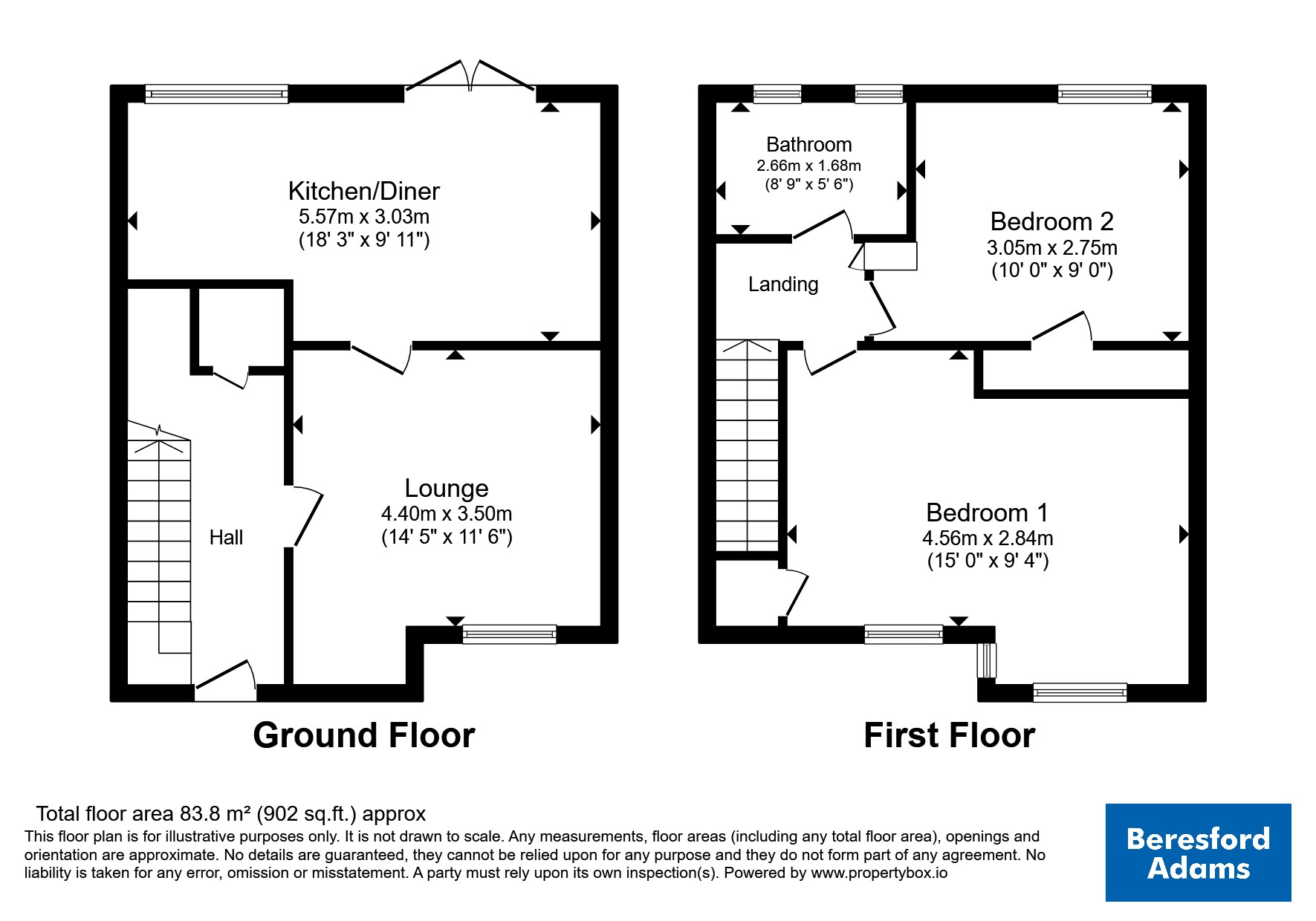 2, Isgraig, Porthmadog floorplan