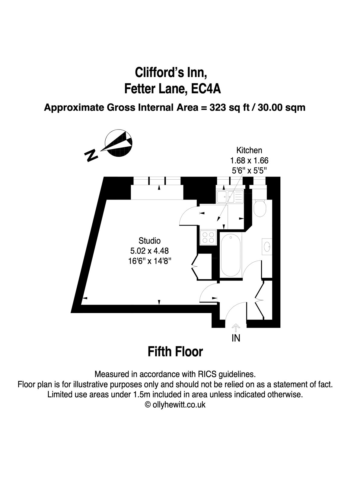 Flat 101,, Clifford's Inn, Holborn floorplan