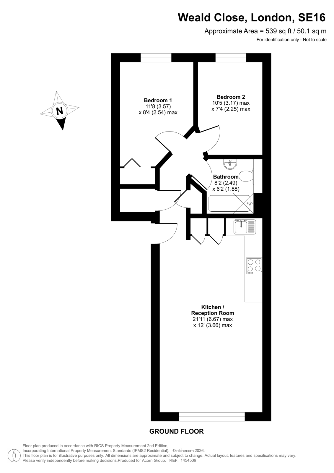 26, Weald Close, London floorplan