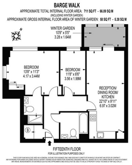 City Peninsula, 25 Barge Walk, London floorplan