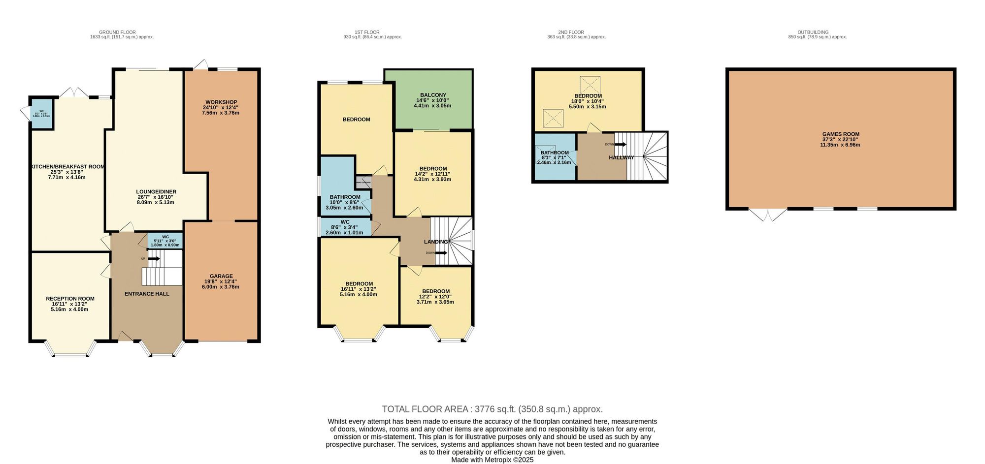 5 Richmond Park Crescent, Bournemouth floorplan