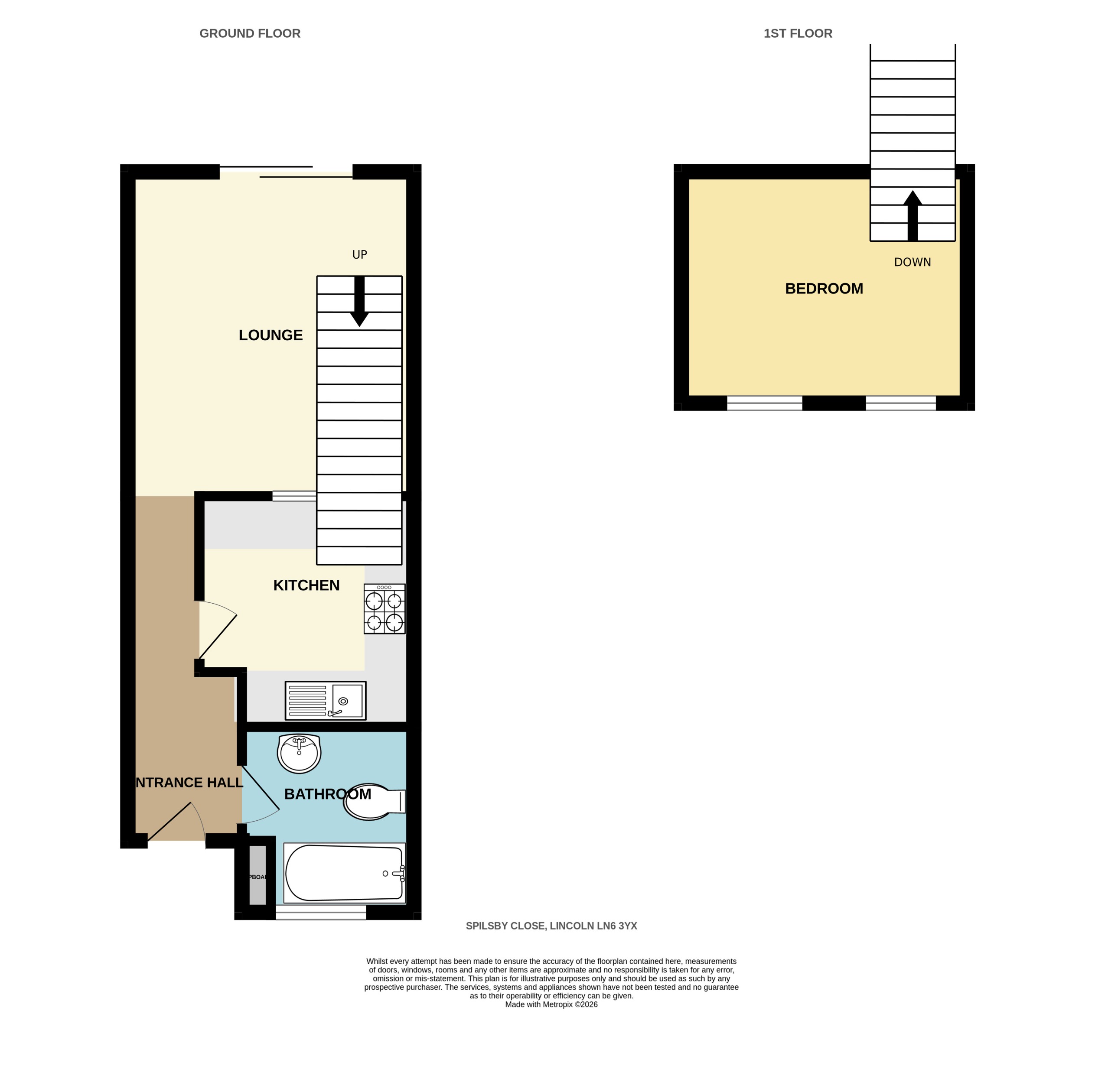 3, Spilsby Close, Lincoln floorplan