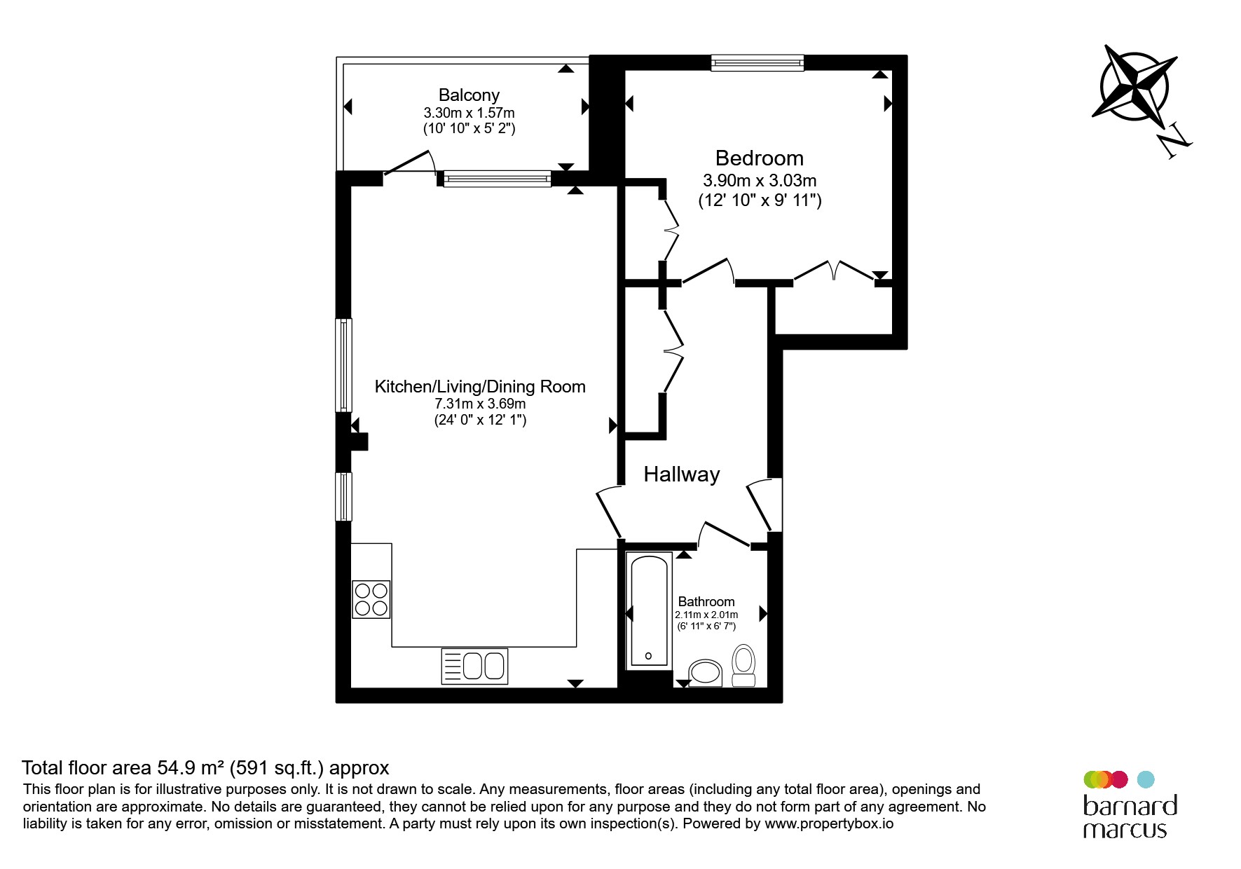 Flat 39, Leonard Court, Meeting House Lane, London floorplan