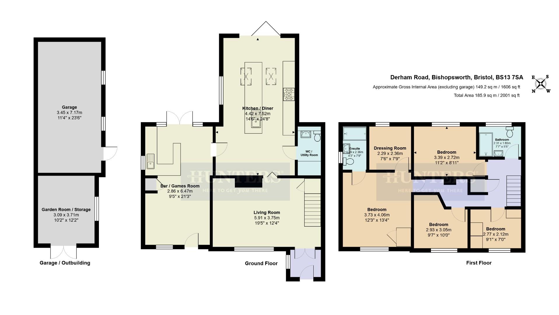13, Derham Road, Bristol floorplan