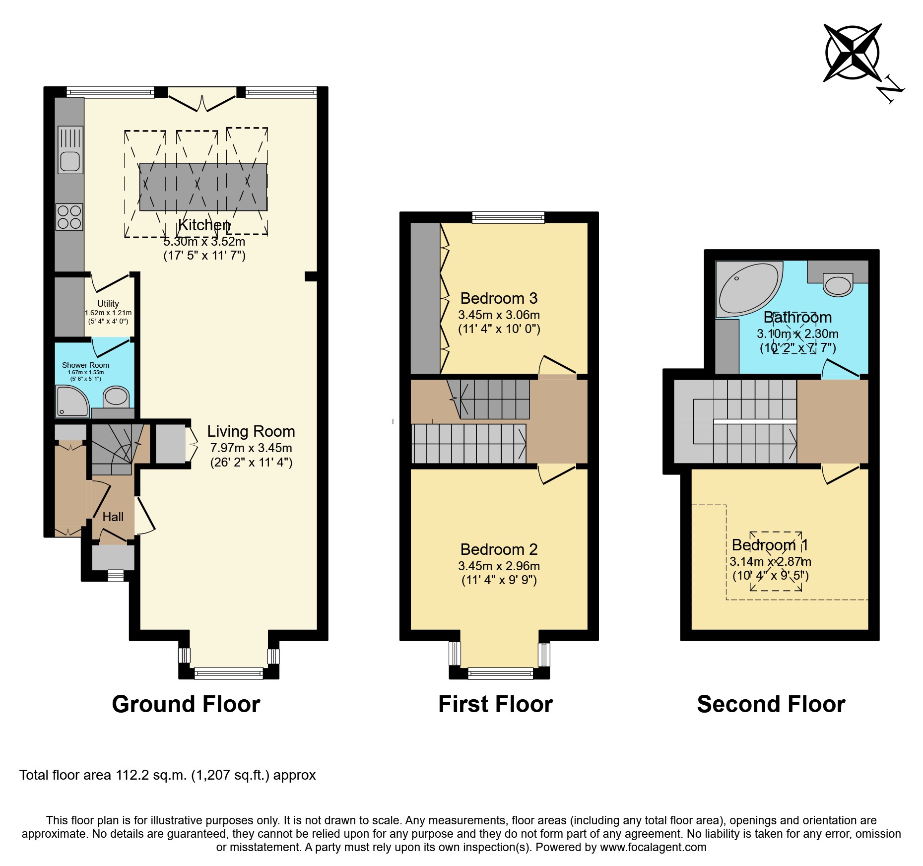 ., Wulfstan Street, London floorplan