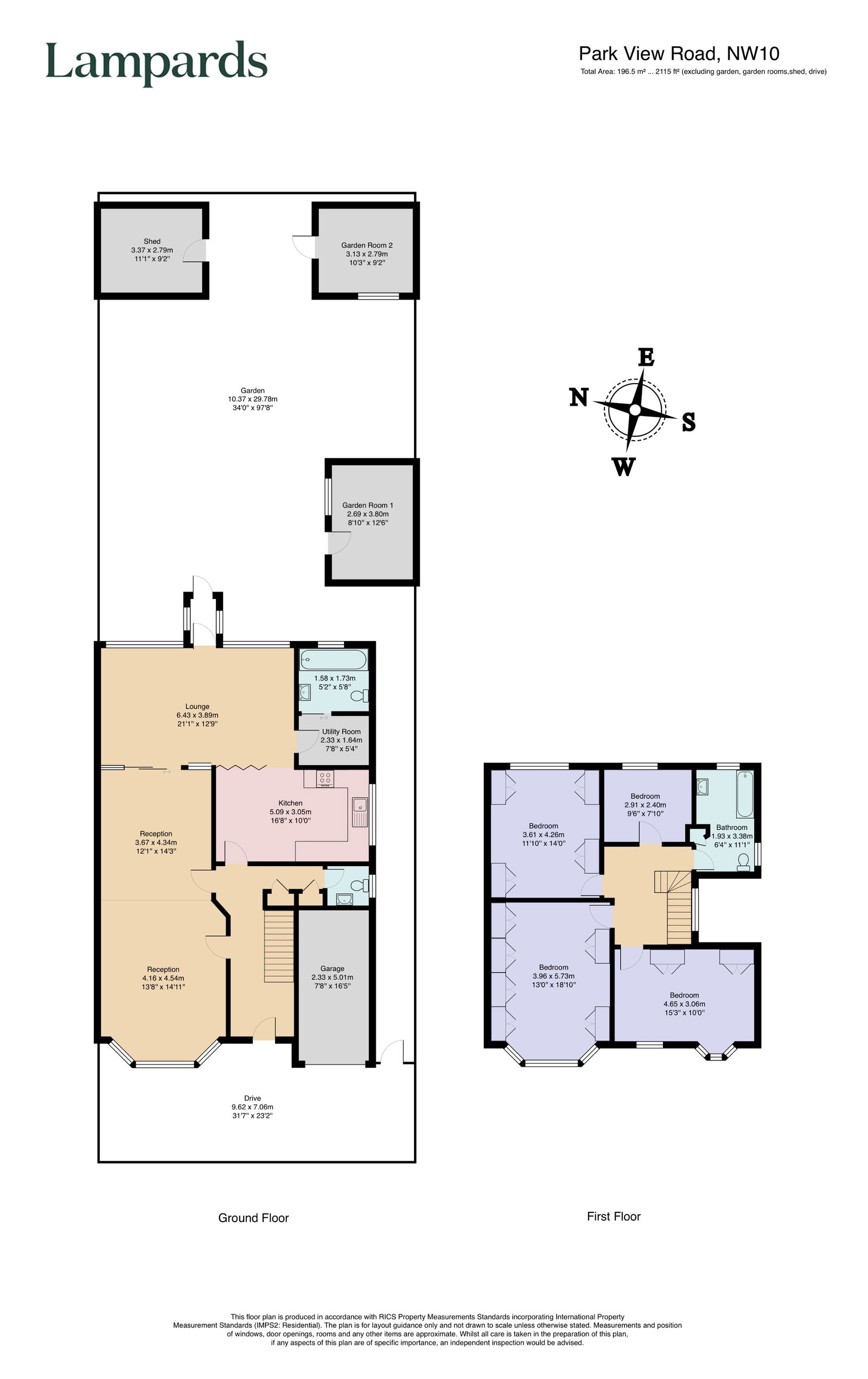 33, Park View Road, London floorplan