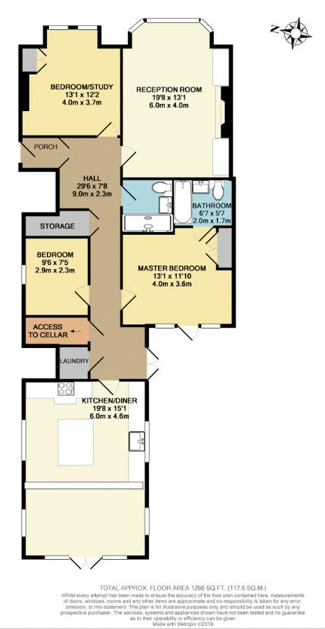 3 Bedrooms Flat to rent in Woodstock Road, Oxford OX2