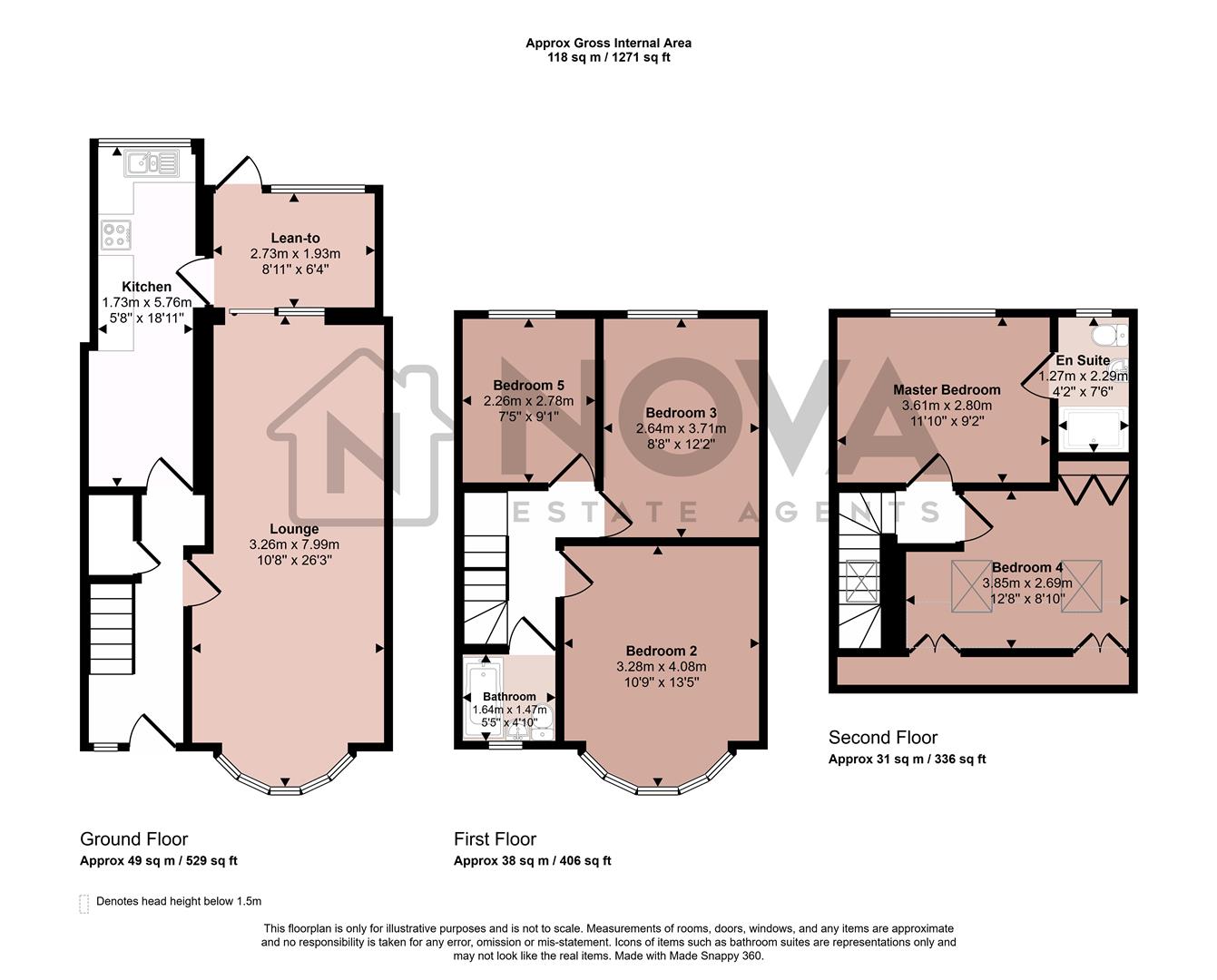 22, Brackendale Grove, Luton floorplan