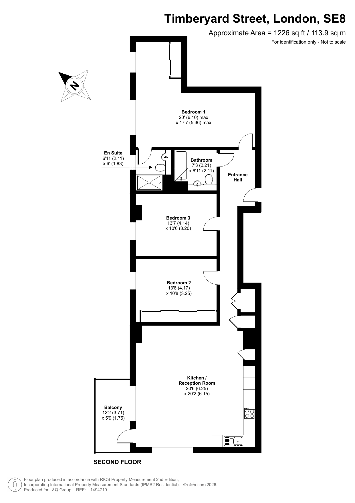 4 Timberyard Street, Deptford floorplan