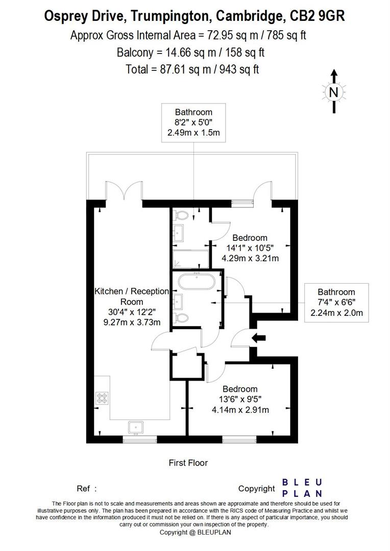 297, Osprey Drive, Cambridge floorplan