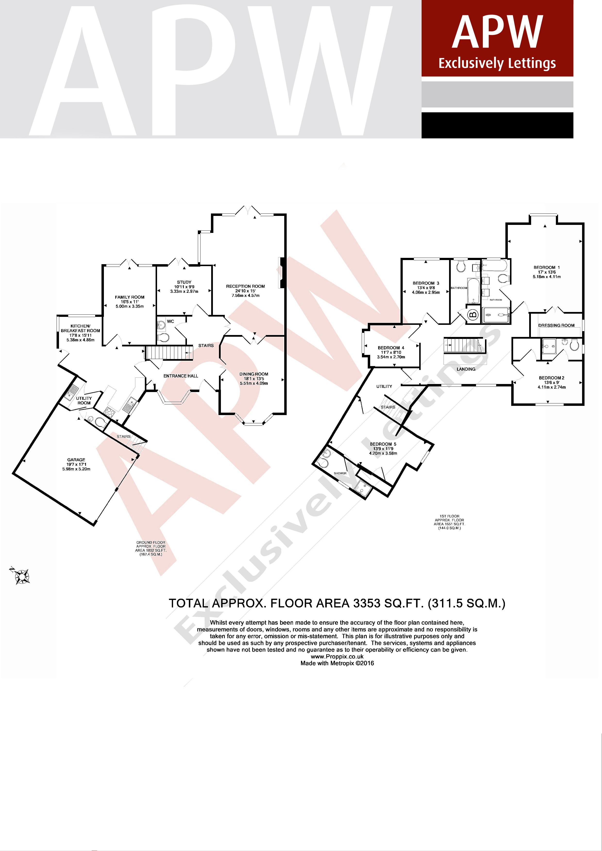 5 Bedrooms Detached house to rent in Sandringham Park, Cobham KT11