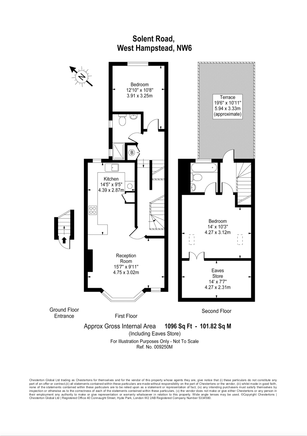 2 Bedrooms Flat for sale in Solent Road, West Hampstead, London NW6