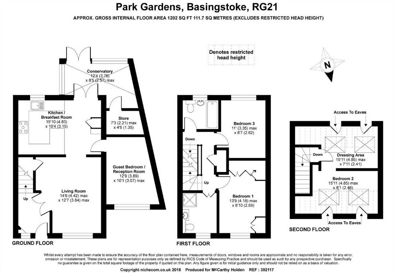 3 Bedrooms Semi-detached house for sale in Park Gardens, Basingstoke RG21
