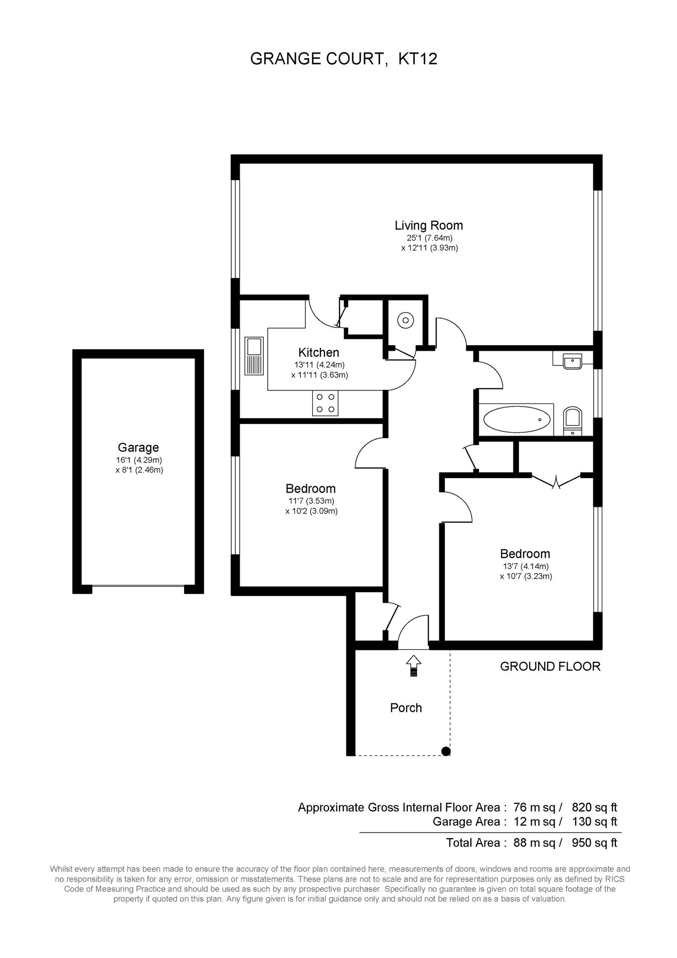 Grange Court, Walton-on-Thames floorplan