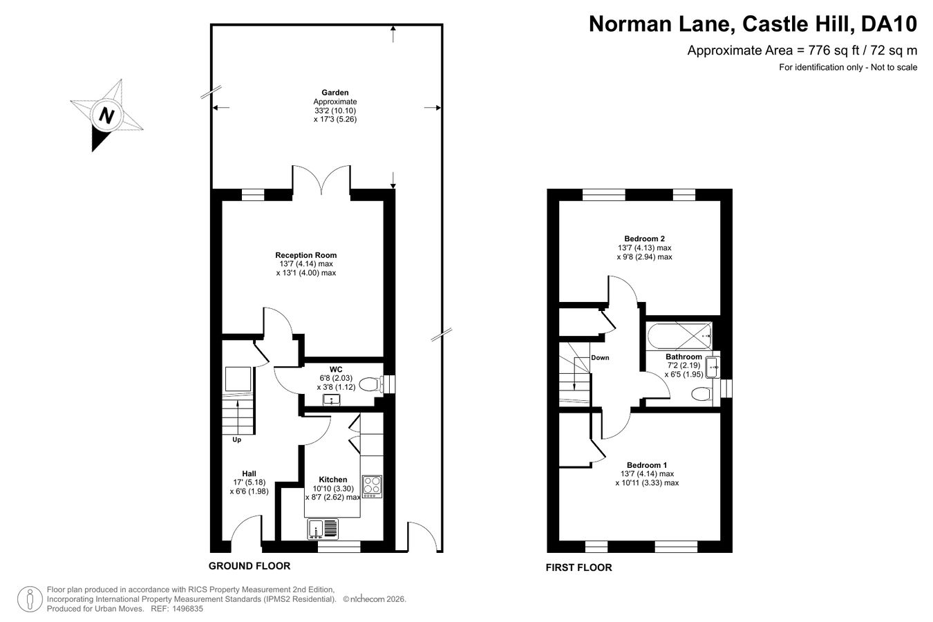 25, Norman Lane, Swanscombe floorplan