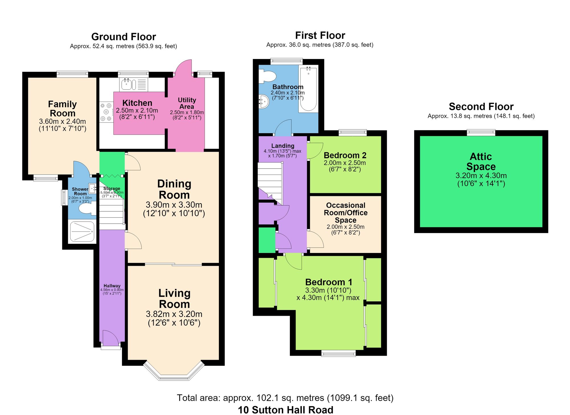 10 Sutton Hall Road, Chesterfield floorplan