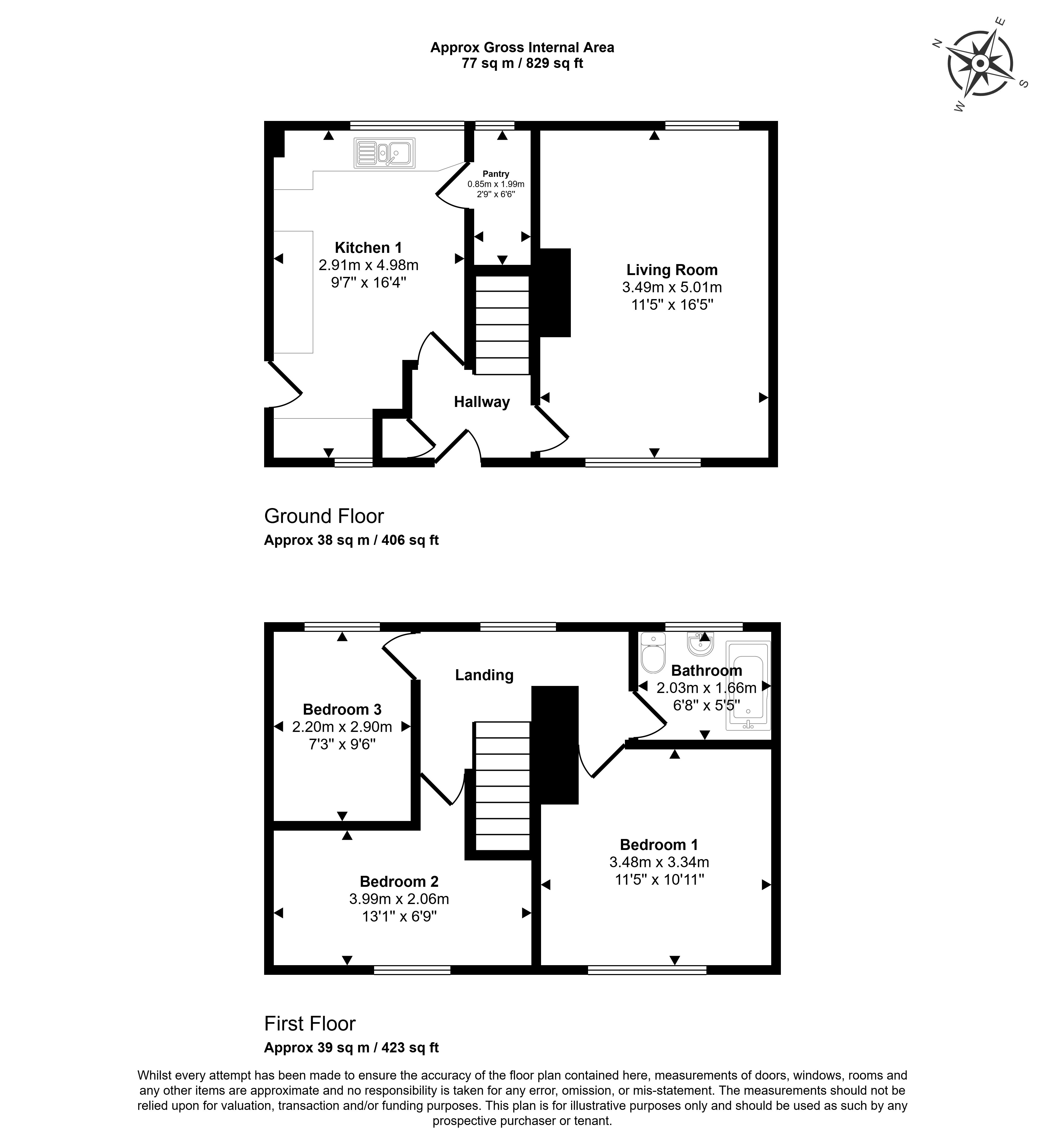 14 The Crescent, Brimington, 14 The Crescent, Brimington, Chesterfield floorplan
