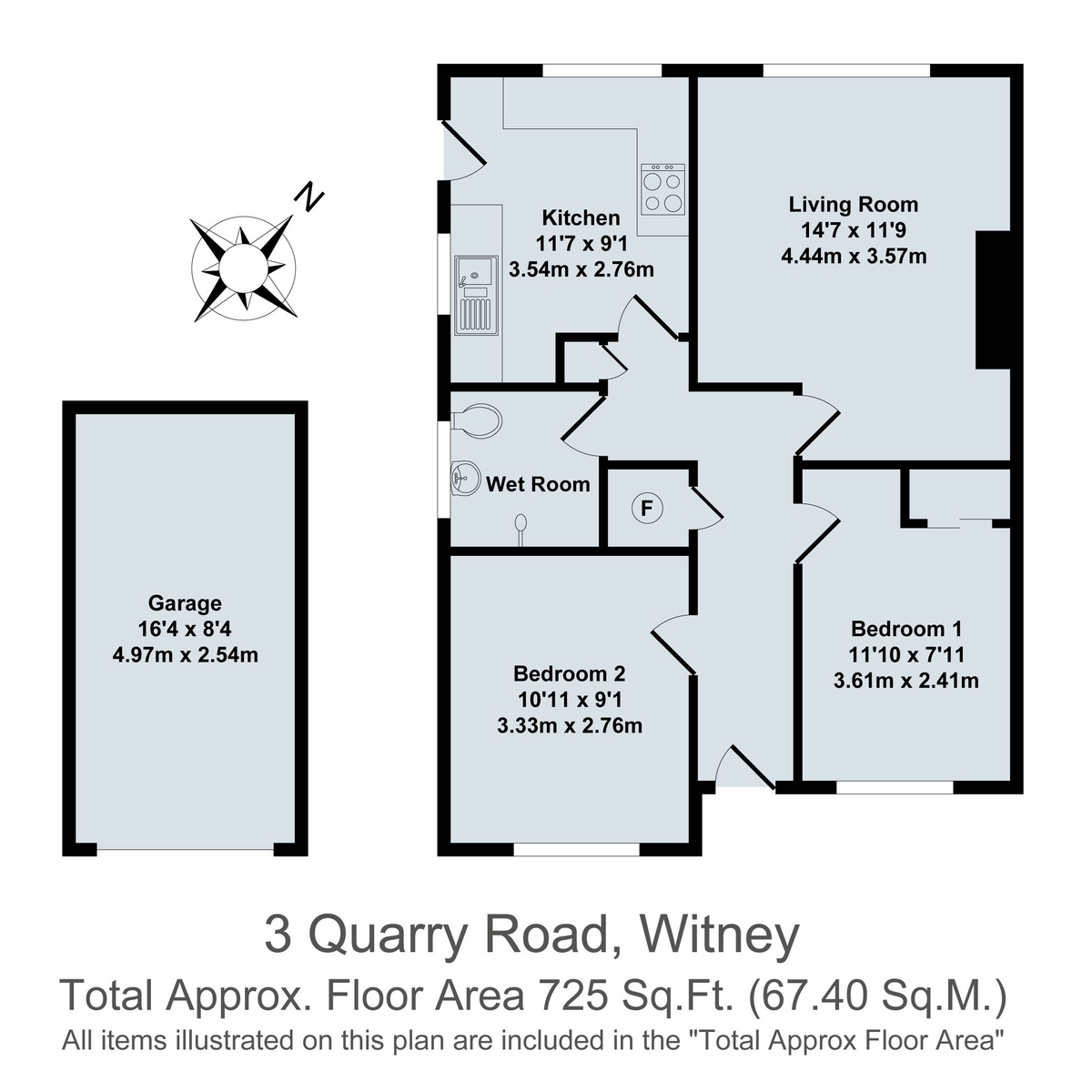3, Quarry Road, Witney floorplan