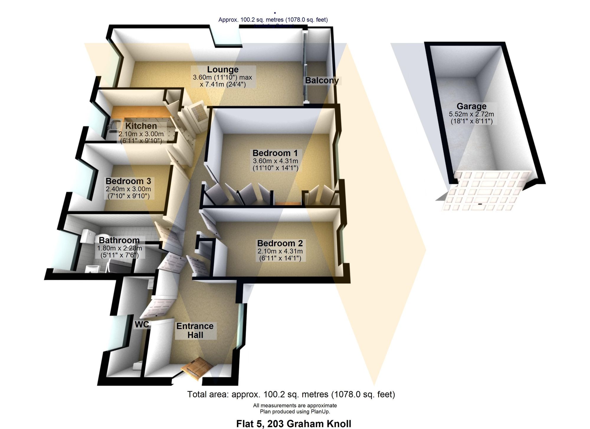 Flat 5, Graham Knoll, Sheffield floorplan