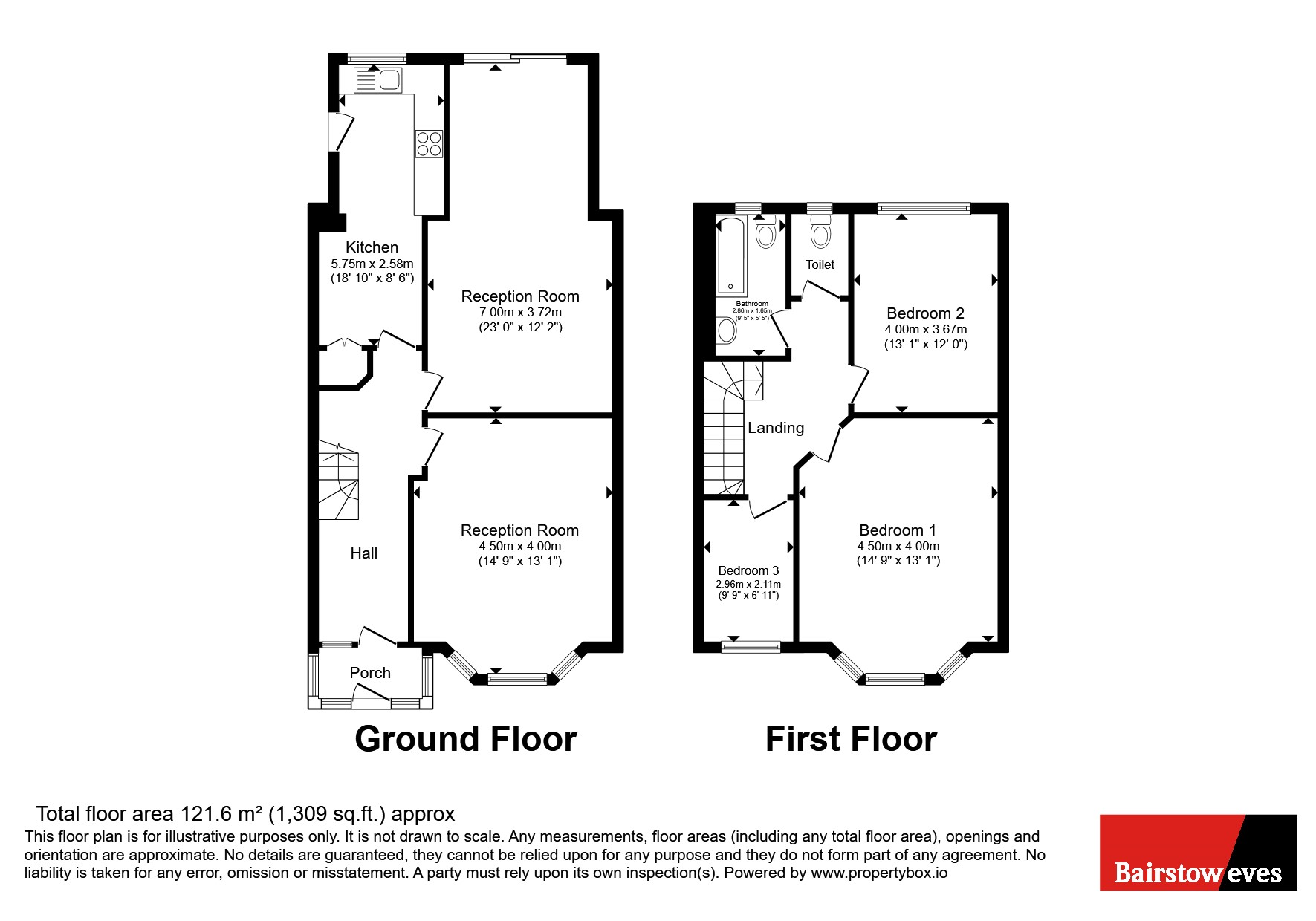 116, Granville Road, London floorplan