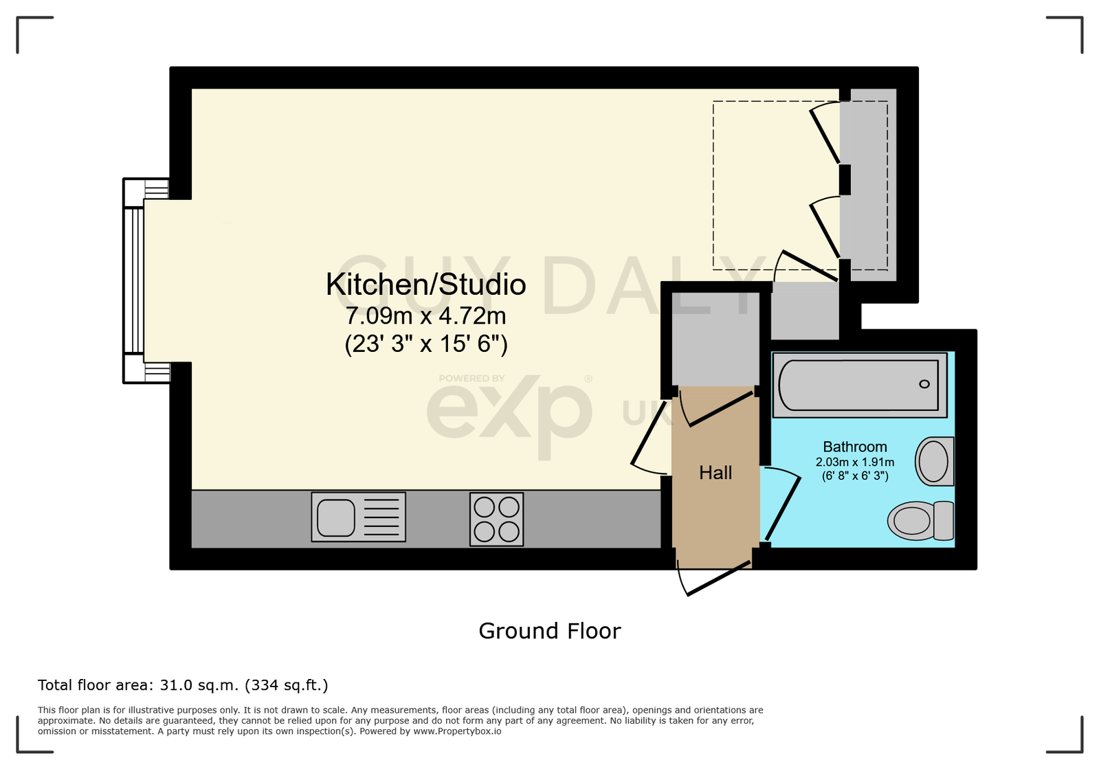 15,Flat 5, Parsifal Road, London floorplan
