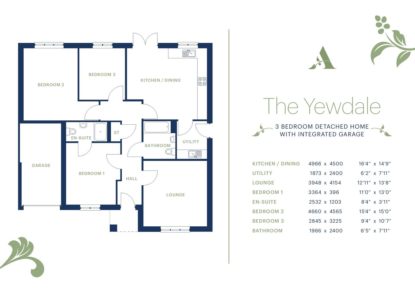 3, The Yewdale, Lunesdale, Lancaster floorplan
