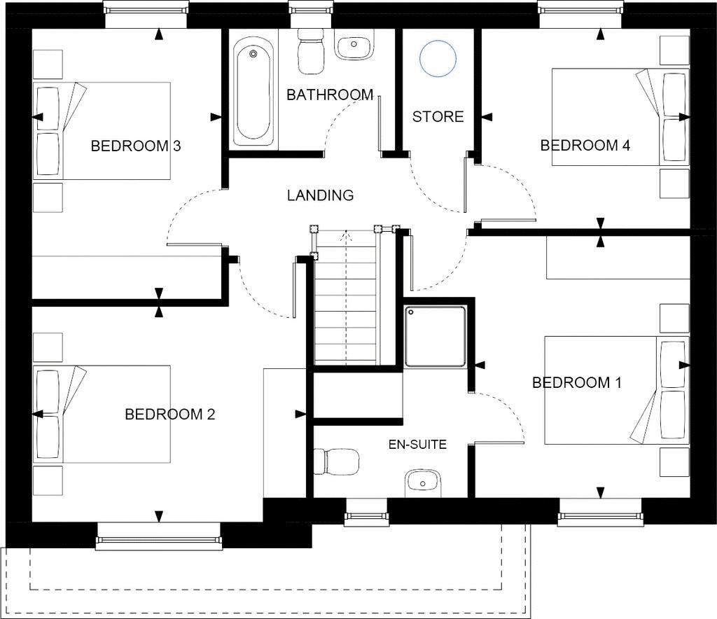 Plot 284 The Fairbank, Belfry Way, Ripley floorplan
