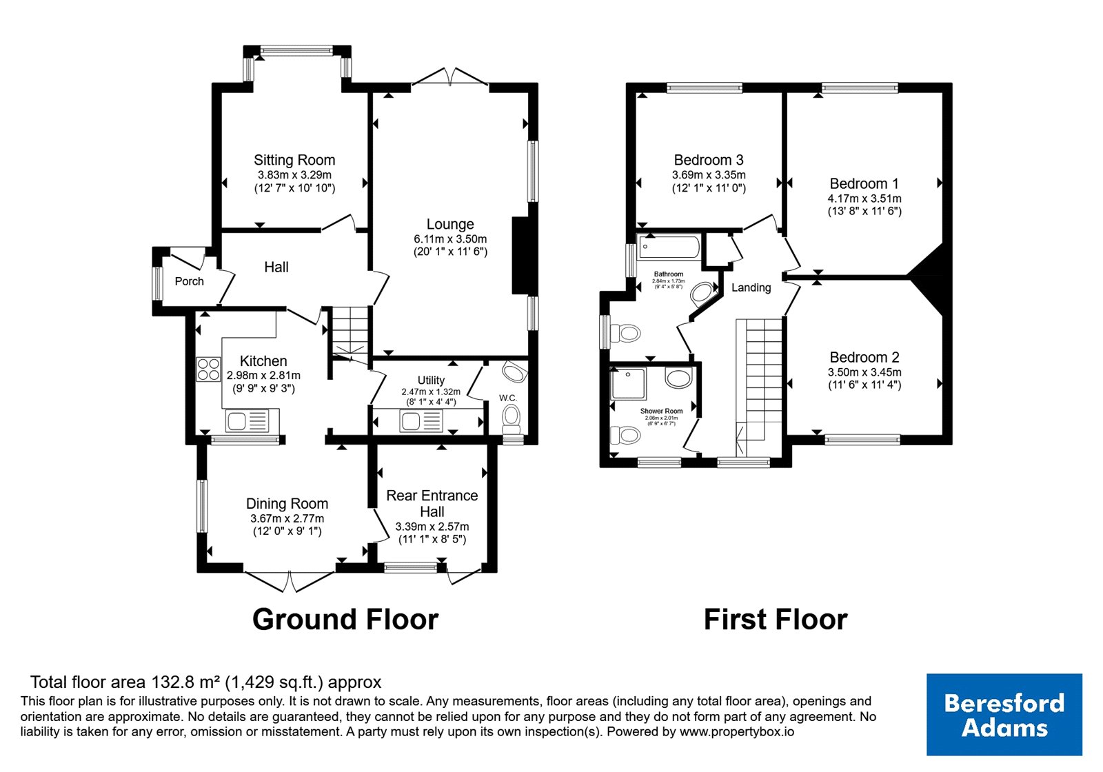 66, Queens Road, Conwy floorplan