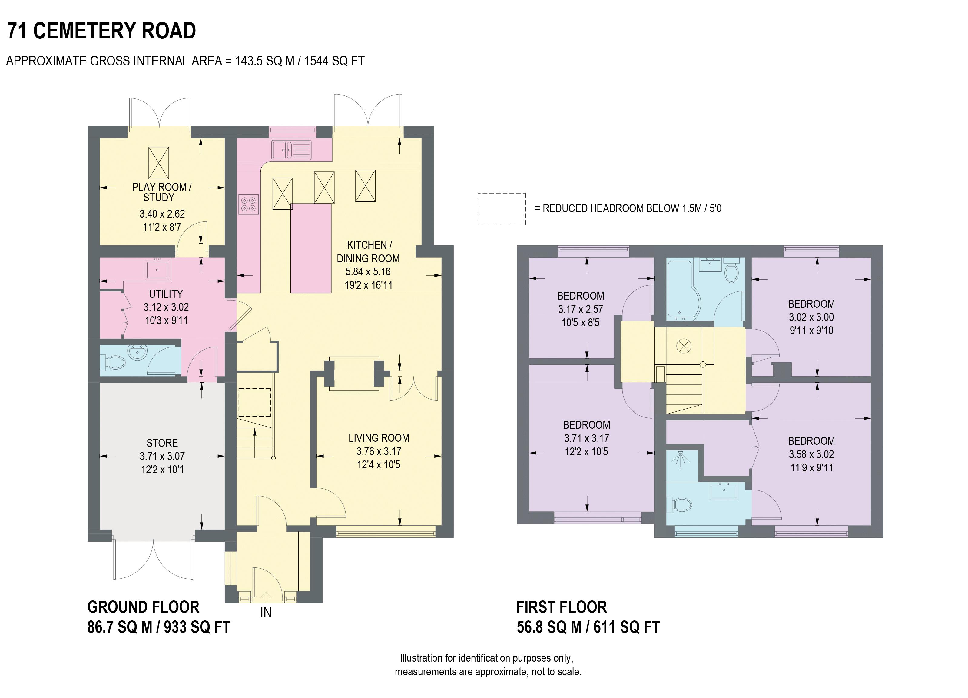 71, Cemetery Road, Dronfield floorplan