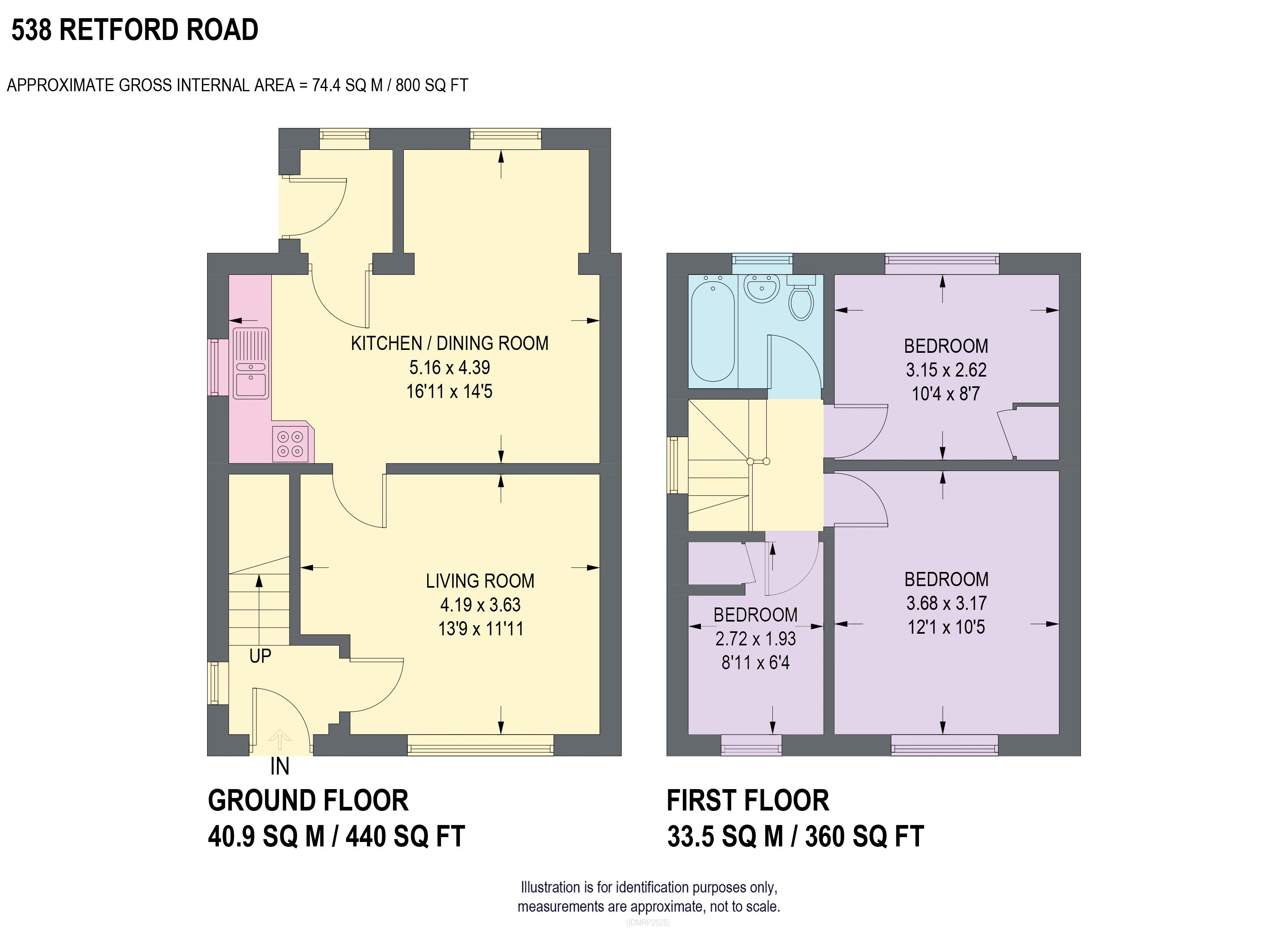 538, Retford Road, Sheffield floorplan