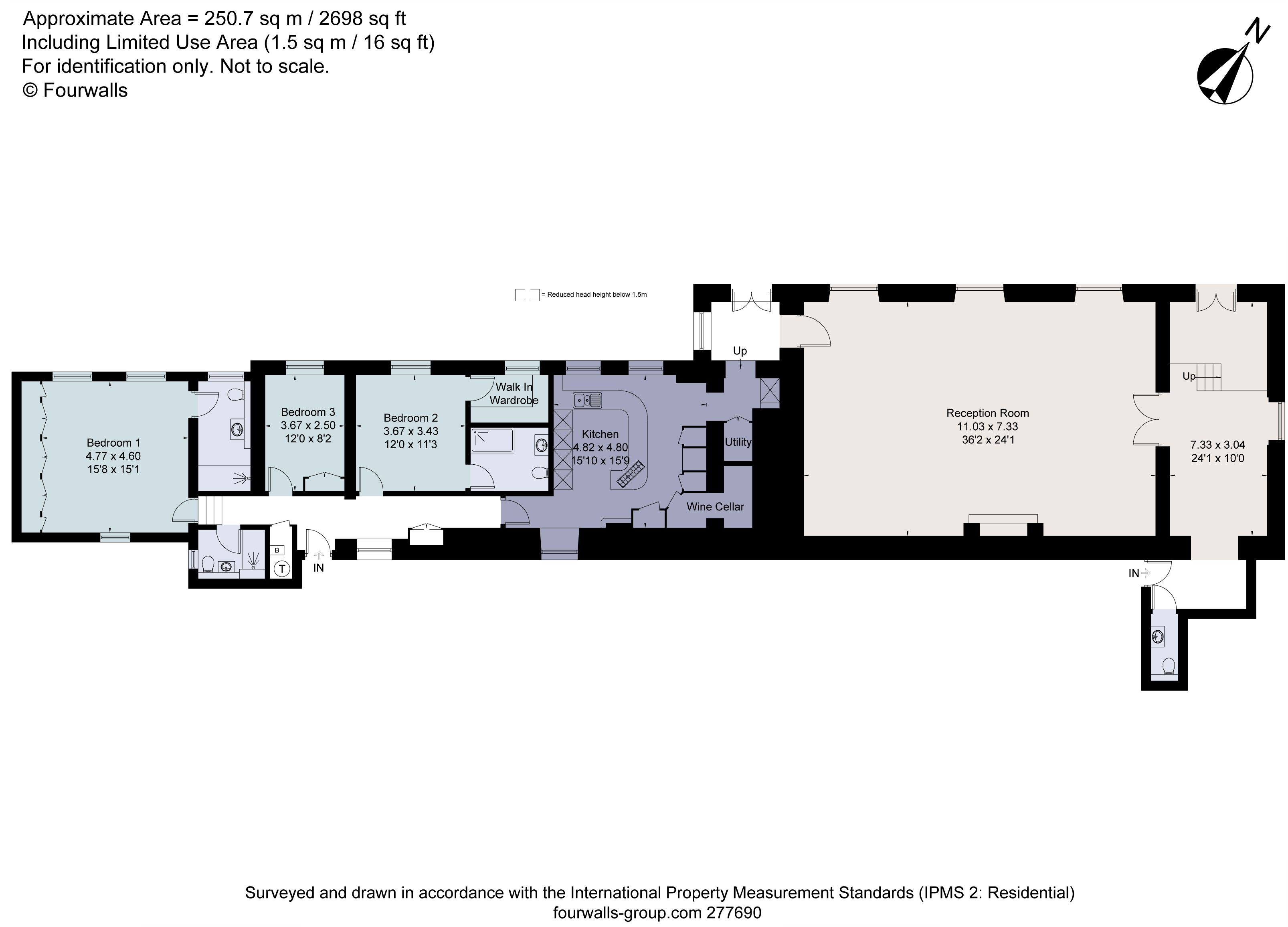 3 The Main House, Great Hyde Hall,, Hatfield Heath Road, Hertfordshire floorplan