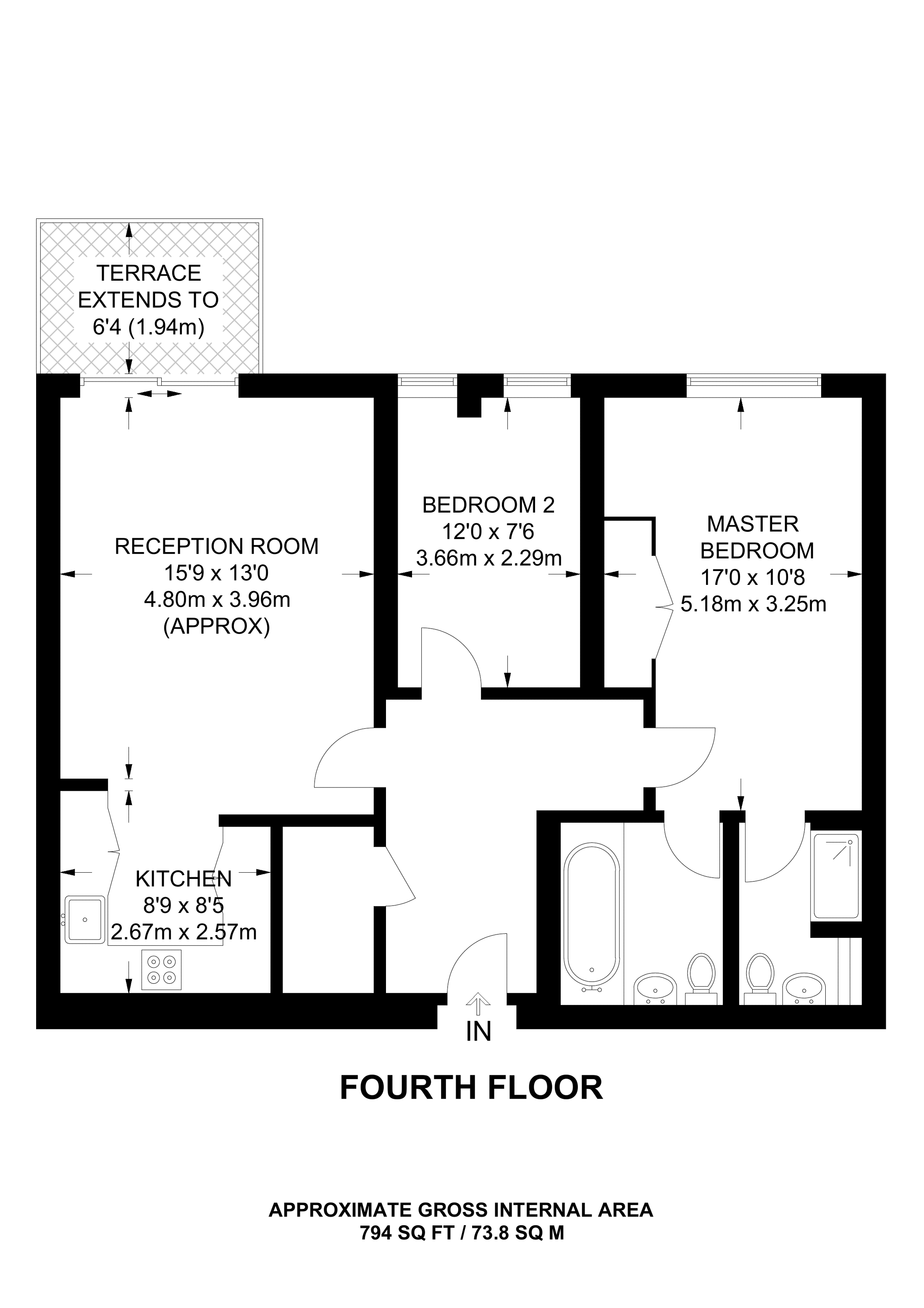 2 Bedrooms Flat to rent in The Bittoms, Kingston KT1