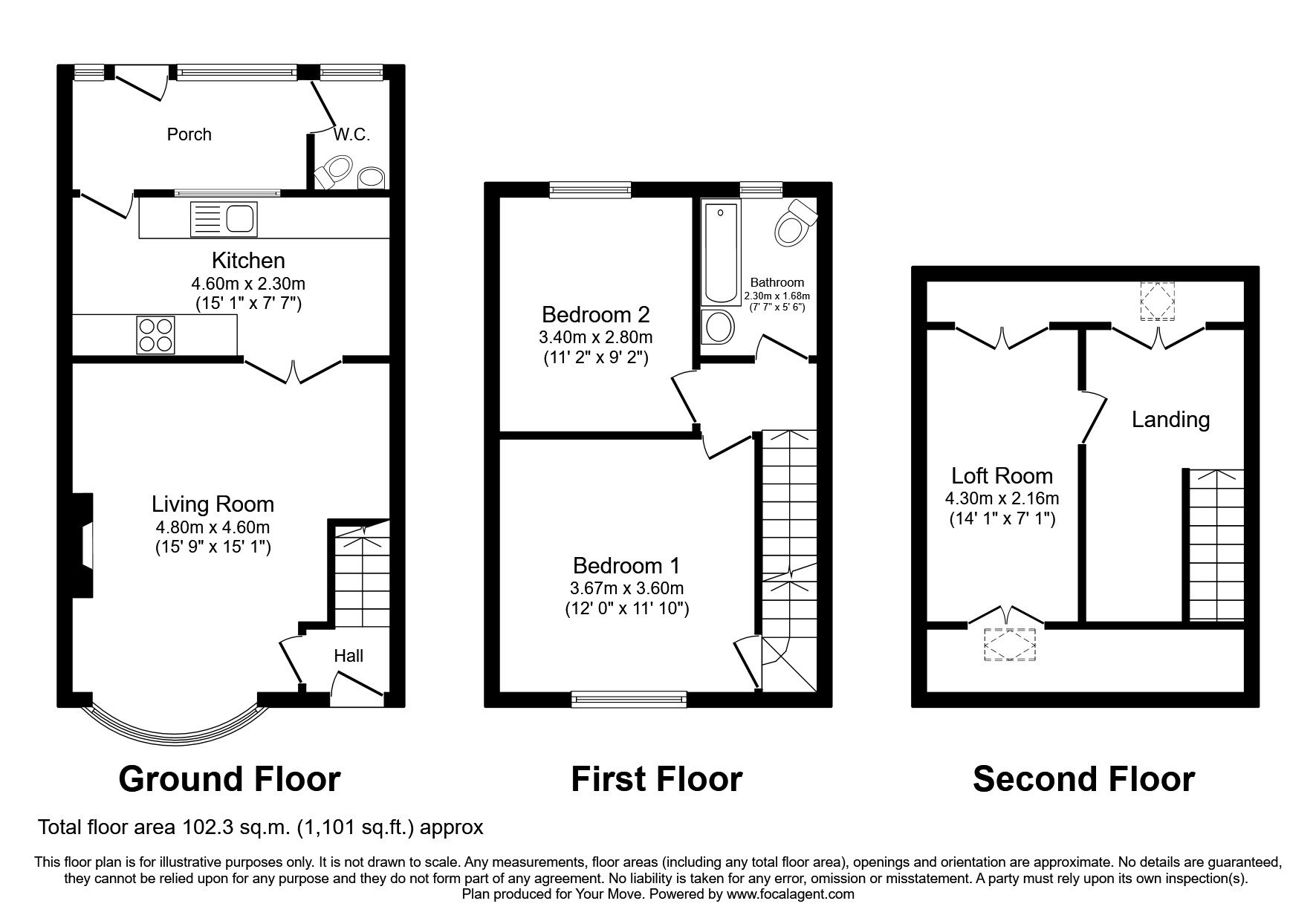 Bearl View, West Mickley, Stocksfield, Northumberland NE43, 2 bedroom