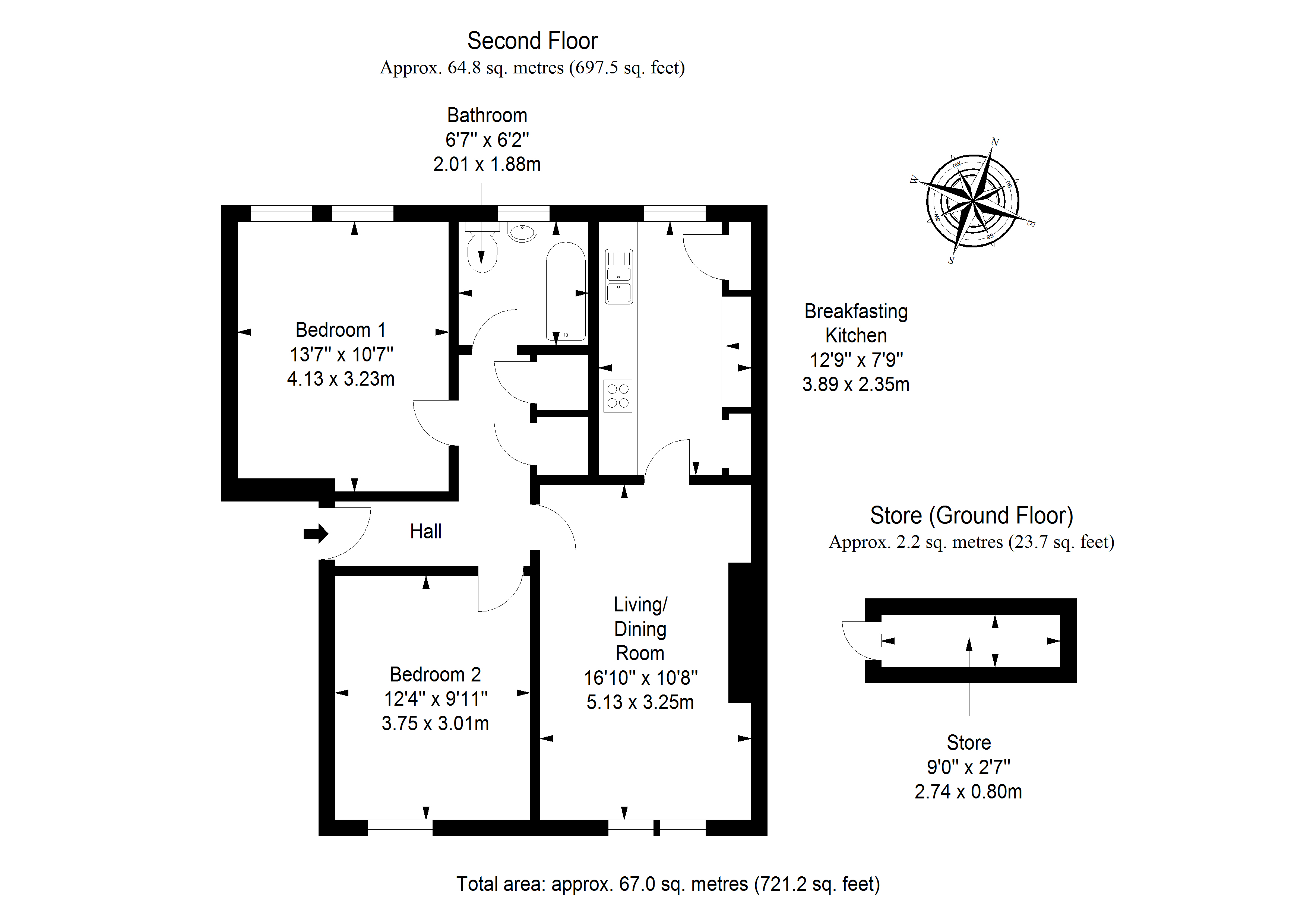63E, Millhill, Musselburgh EH21, 2 bedroom flat for sale 66729083