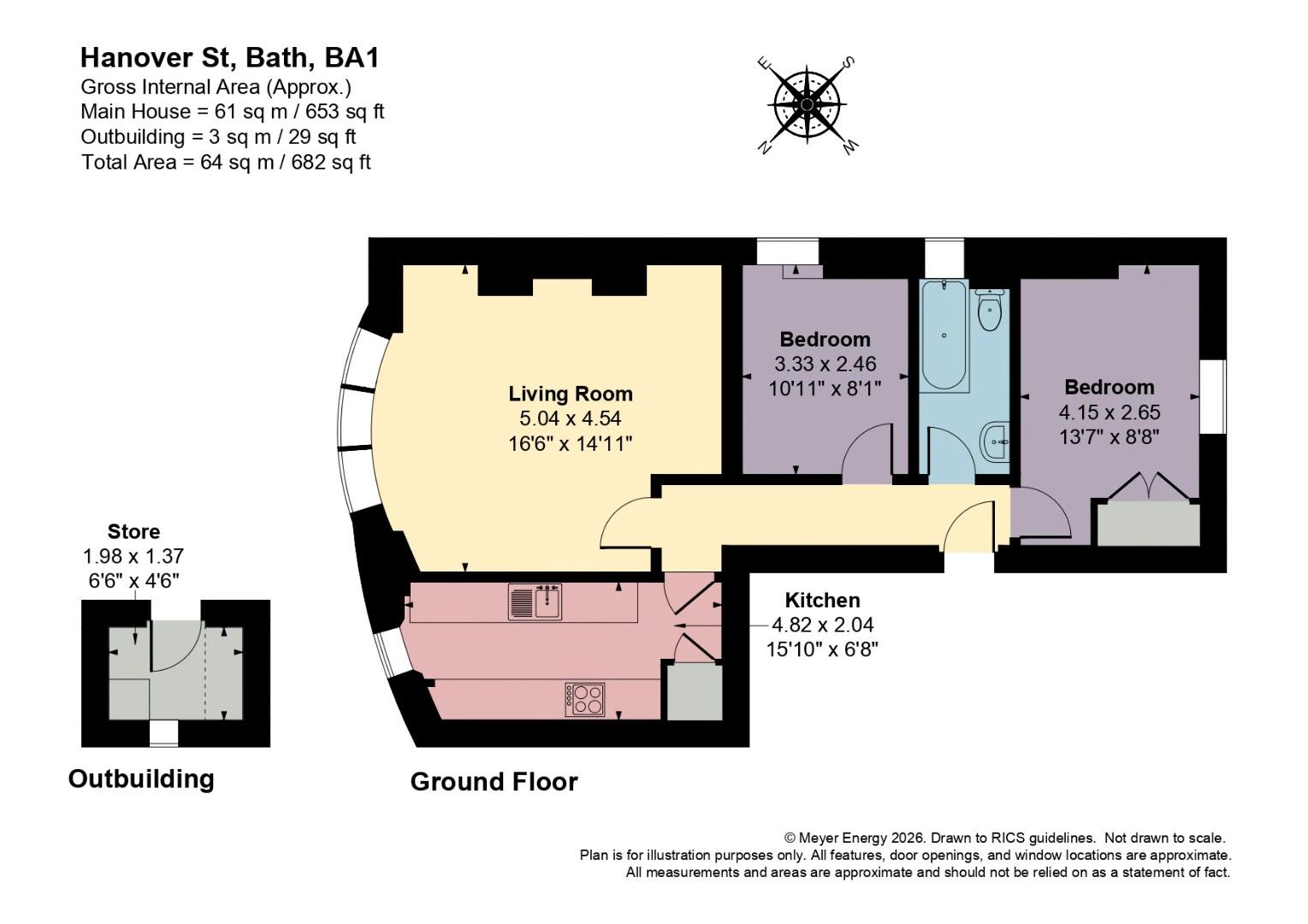 Hanover Street, Bath floorplan