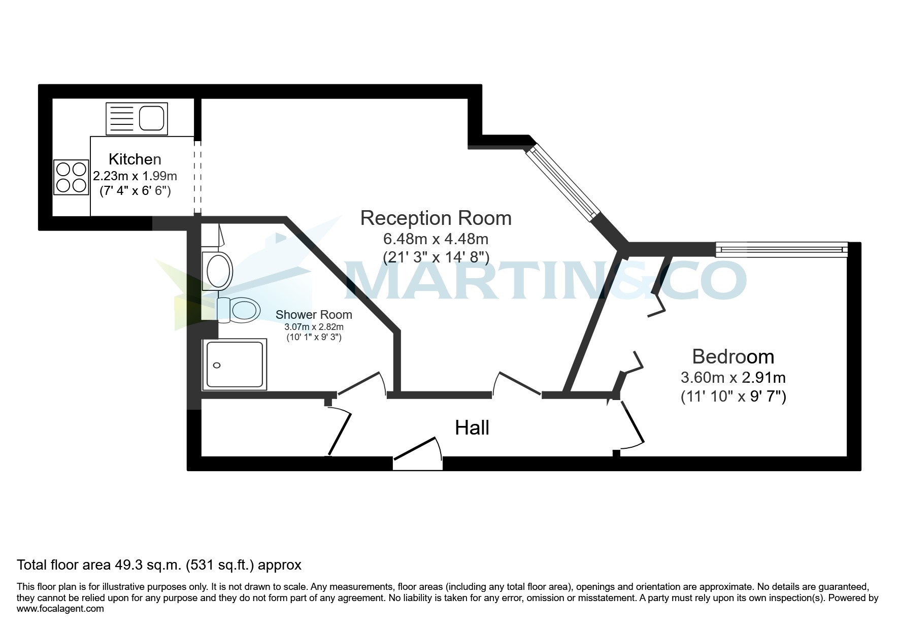 82 Homebeech House, Mount Hermon Road, Woking floorplan
