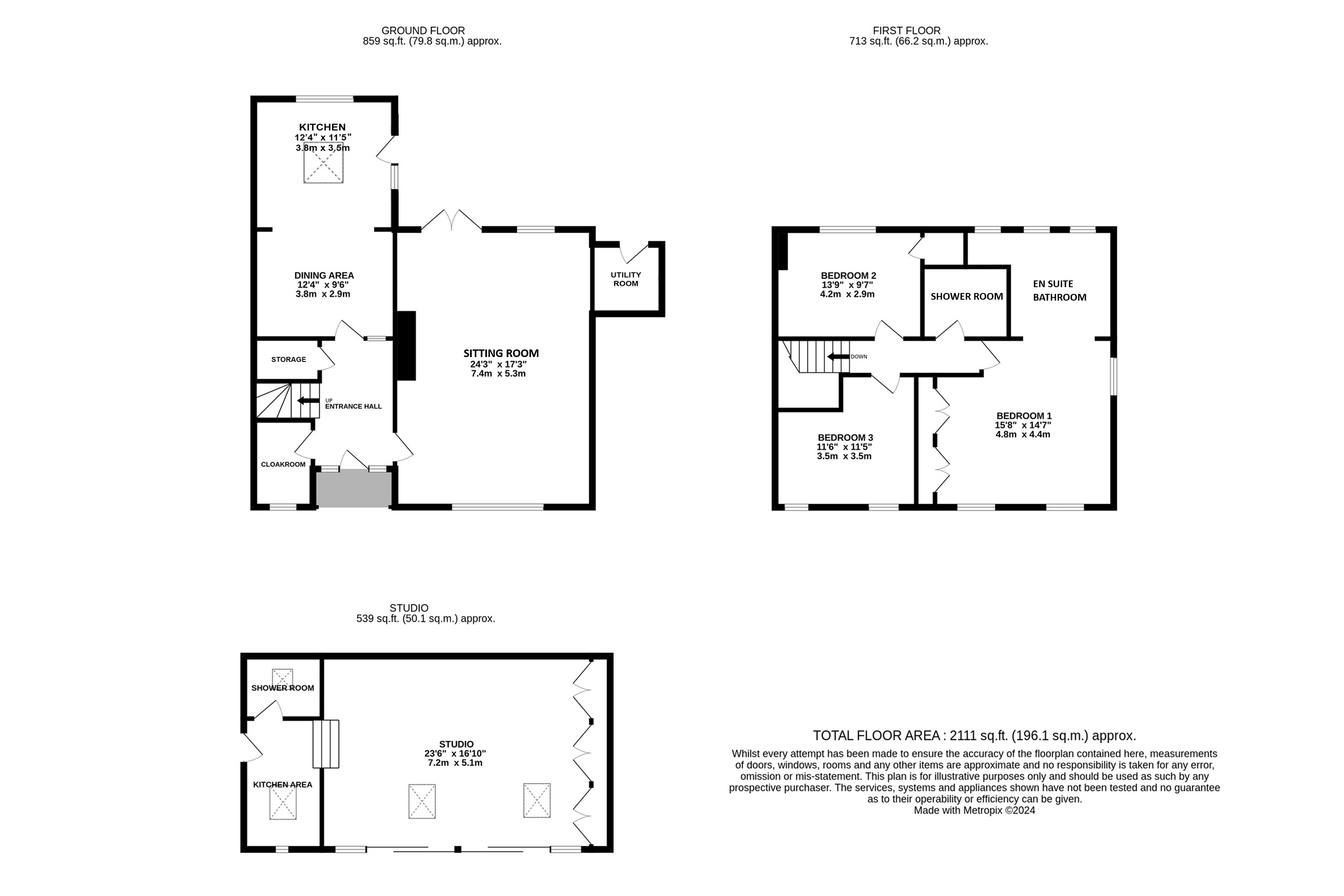3 Moor Cottages,, Moor Road, Ilkley floorplan